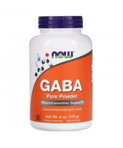 Now Foods GABA Pure Powder 170 грам, гамма-аміномасляна кислота