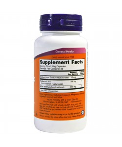 Now Foods Hyaluronic Acid 50 mg 60 капсул, гіалуроновая кислота + метилсульфонілметан (MSM)