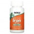 Now Foods Iron 36 mg 90 капсул, бісгліцинат заліза