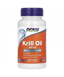 Now Foods Neptune Krill Oil 500 mg 60 капсул, крилевий жир