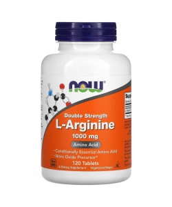 Now Foods L-Arginine 1000 mg 120 таблеток, аргінін