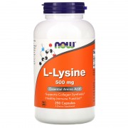 Now Foods L-Lysine 500 mg 250 caps