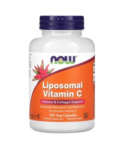 Now Foods Liposomal Vitamin C 120 капсул, липосомальный витамин С