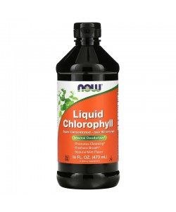 Now Foods Liquid Chlorophyll 473 мл, рідкий хлорофіл, з ароматом натуральної м’яти