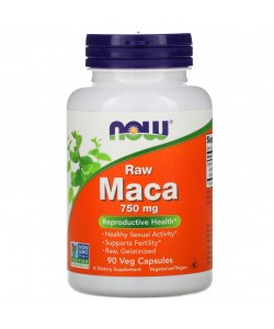 Now Foods Maca 750 mg 90 капсул, екстракт корня маки