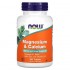 Now Foods Magnesium & Calcium 100 таблеток, магний и кальций с цинком и витамином D-3