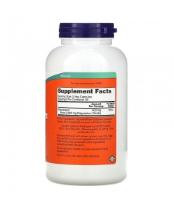 Now Foods Magnesium Citrate 240 капсул, цитрат магнію