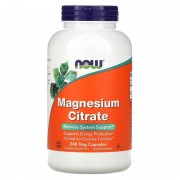 Now Foods Magnesium Citrate 240 caps