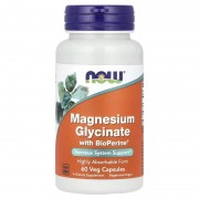 Now Foods Magnesium Glycinate With BioPerine® 60 caps