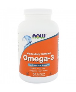 Now Foods Omega-3 180EPA/120DHA 500 капсул, омега 3, риб'ячий жир