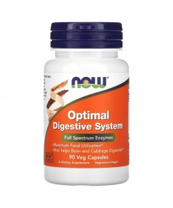 Now Foods Optimal Digestive System 90 капсул, травні ферменти