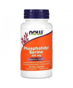 Now Foods Phosphatidyl Serine 100 mg 60 капсул, фосфатидилсерин
