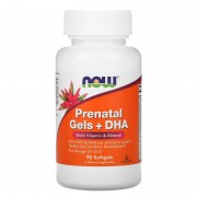 Now Foods Prenatal Gels + DHA 90 softgels