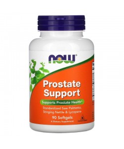Now Foods Prostate Support 90 м'яких капсул, суміш стандартизованих екстрактів трав і поживних речовин
