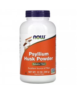 Now Foods Psyllium Husk Powder 340 грам, порошок із лушпиння подорожника