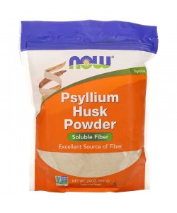 Now Foods Psyllium Husk Powder 680 грам, порошок із лушпиння подорожника