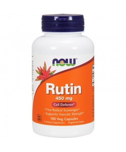 Now Foods Rutin 450 mg 100 капсул, биофлавоноид рутин