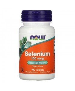 Now Foods Selenium 100 mcg 100 таблеток, селен