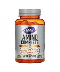 Now Foods Sports Amino Complete 120 капсул, смесь пептидов и свободных аминокислот