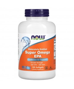 Now Foods Super Omega EPA 120 мягких капсул, рыбий жир