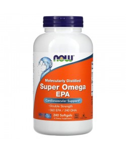 Now Foods Super Omega EPA 240 м'яких капсул, риб'ячий жир