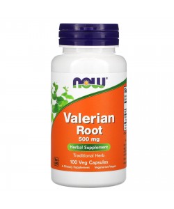 Now Foods Valerian Root 500 mg 100 капсул, корень валерианы