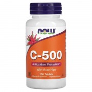 Now Foods Vitamin C-500 With Rose Hips 100 tabs