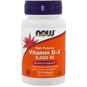 Now Foods Vitamin D-3 5000 IU 120 softgels
