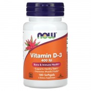 Now Foods Vitamin D-3 400 IU 180 softgels