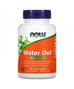 Now Foods Water Out 100 капсул, смесь трав и питательных веществ