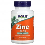 Now Foods Zinc 50 mg 250 tabs