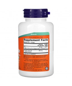 Now Foods Zinc Glycinate 120 м'яких капсул, гліцинат цинку