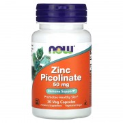 Now Foods Zinc Picolinate 50 mg 30 caps