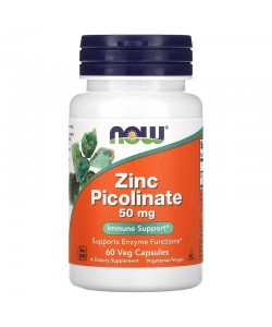 Now Foods Zinc Picolinate 50 mg 60 капсул, піколінат цинку