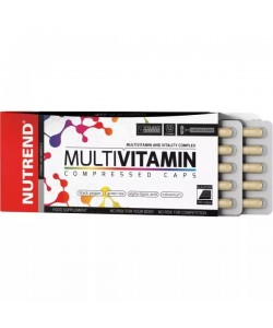 Nutrend MultiVitamin Compressed Caps 60 капсул, широкий спектр вітамінів, доповнених рослинними екстрактами