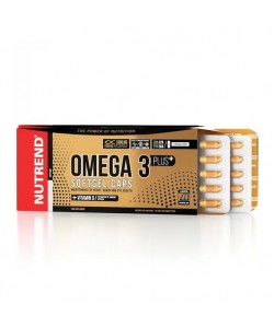 Nutrend Omega 3 Plus 120 капсул, концентрований риб'ячий жир