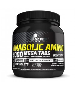 Olimp Anabolic Amino 9000 Mega Tabs 300 таблеток, суміш пептидів і вільних амінокислот