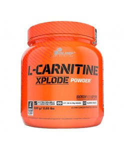 Olimp L-Carnitine Xplode Powder 300 грам, L-карнітин в формі ароматизованого порошку з додаванням магнію і вітаміну B6