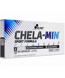 Olimp Chela-Min Sport Formula 60 капсул, набір високо засвоюваних мінеральних компонентів