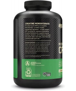 Optimum Nutrition Creatine Powder 600 грамм, микронизированный, 100% чистый моногидрат креатина