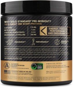 Optimum Nutrition Gold Standard Pre-Workout 300 грамм, предтренировочный комплекс