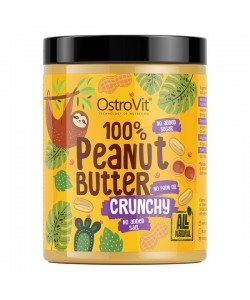 OstroVit 100% Peanut Butter Crunchy 1000 грамм, арахисовое масло