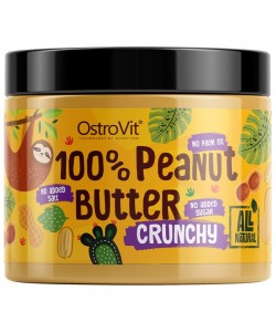 OstroVit 100% Peanut Butter Crunchy 500 грамм, арахисовое масло