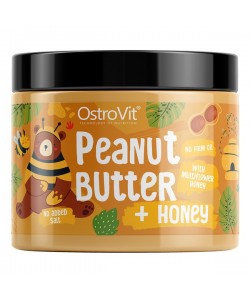 OstroVit 100% Peanut Butter + Honey 500 грам, арахісове масло з медом