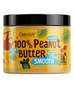 OstroVit 100% Peanut Butter Smooth 500 грам, арахісове масло