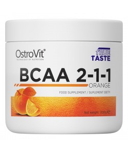 OstroVit BCAA 2-1-1 200 грамм, незаменимые аминокислоты бцаа