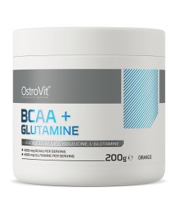 OstroVit BCAA + Glutamine 200 грам, бцаа+глютамін
