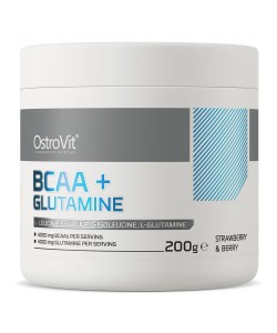 OstroVit BCAA + Glutamine 200 грамм, бцаа+глютамин
