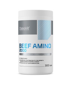 OstroVit Beef Amino 2000 mg 300 таблеток, амінокислоти в пігулках