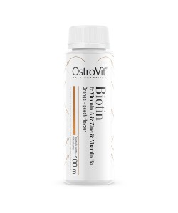 OstroVit Biotin & Vitamin A & Zinc & Vitamin B2 Shot 100 мл, біотин, вітамін А, цинк, вітамін В2 